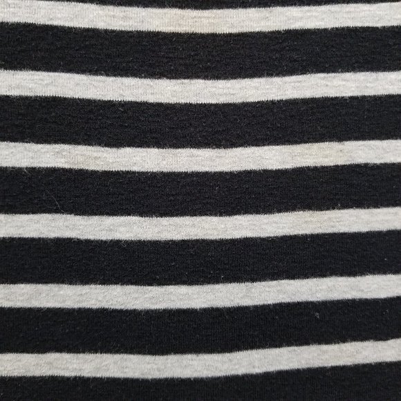French Connection dress 8 striped knit long sleeve casual mini 100% cotton - Picture 4 of 8
